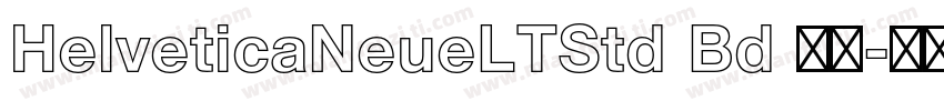HelveticaNeueLTStd Bd 普通字体转换
